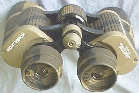 Day/Night Vision Binoculars: Back View