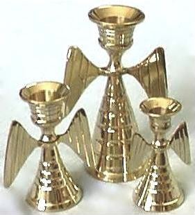 3 Angel Candle Stands