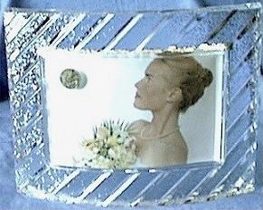 Lead Crystal Photo Frame. Front