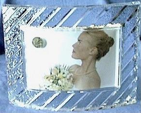 Lead Crystal Photo Frame. Front