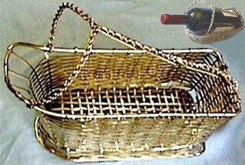Brass Wine Basket