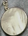 Shell Cameo on Mother of Pearl. Back View