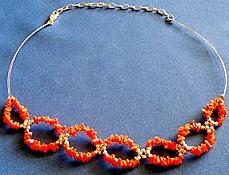 Extended Coral Necklace/Choker