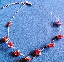 Extended Coral Necklace/Choker