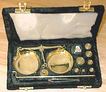 Balance Miniscale with Case and Weights