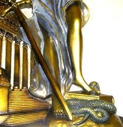 Pedestal with Legal Symbols