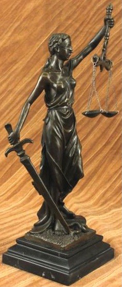 Lady Justice Bronze Statue