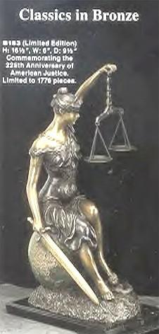 Sitting Lady Justice, Limited Edition