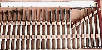 Screwdrivers And Wrenches With Organizer Case