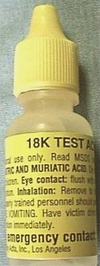 18K Gold Testeing Acid Bottle